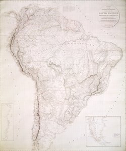 Dél-Amerika fizikai és politikai megosztottságának körvonalai, 1810